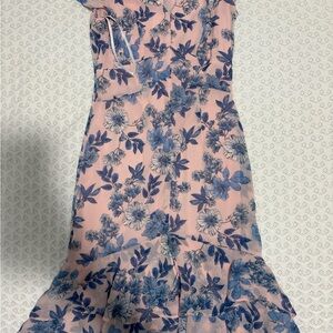 Tommy Hilfiger Pink and Blue Floral Dress